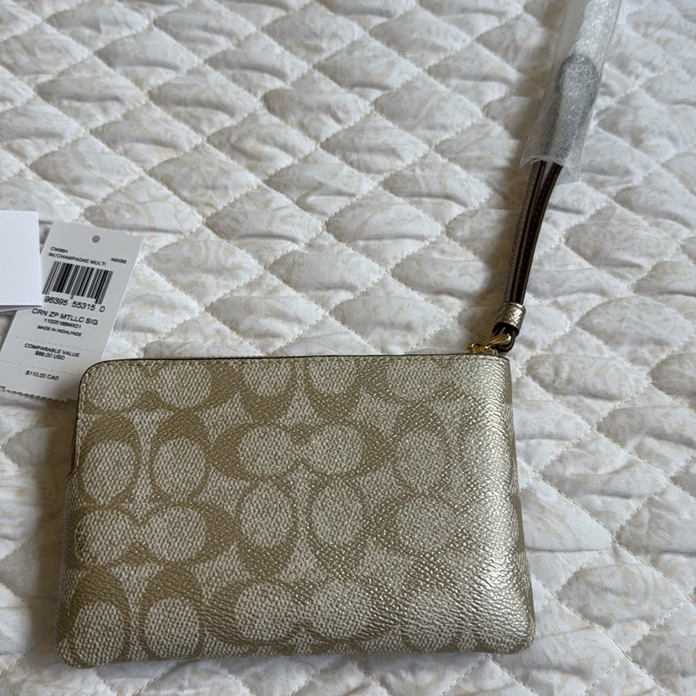 Coach Gold Wristlet - Picture 3 of 3